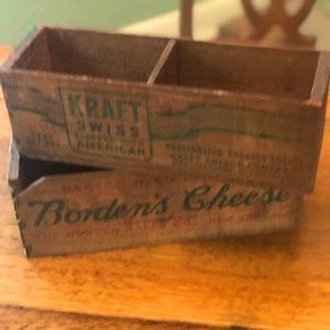Vintage Marketing Boxes - Kraft and Borden Cheese